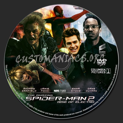 The Amazing Spider-Man 2 dvd label