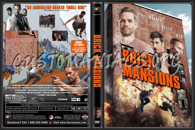 Brick Mansions dvd cover