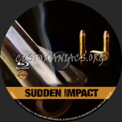 Sudden Impact blu-ray label