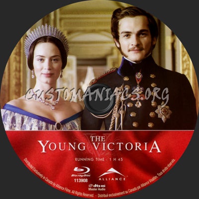 The Young Victoria blu-ray label