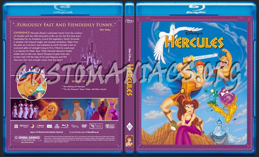 Hercules blu-ray cover