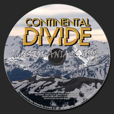 Continental Divide dvd label