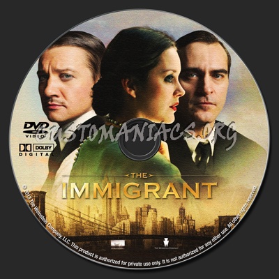 The Immigrant dvd label