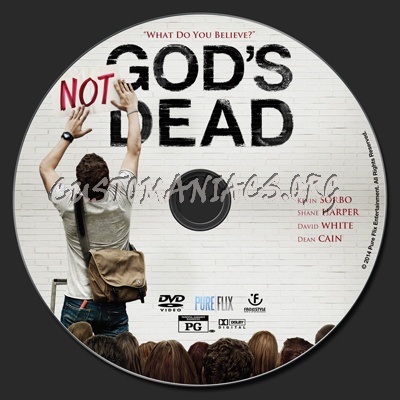 God's Not Dead dvd label