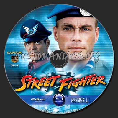 Street Fighter blu-ray label