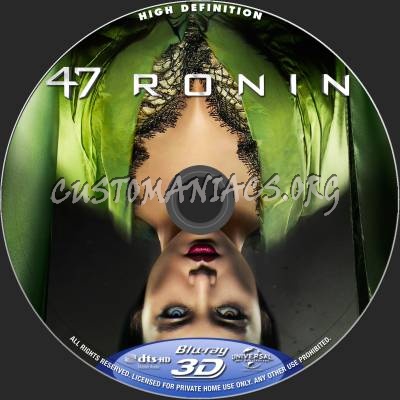 47 Ronin (2D+3D) blu-ray label