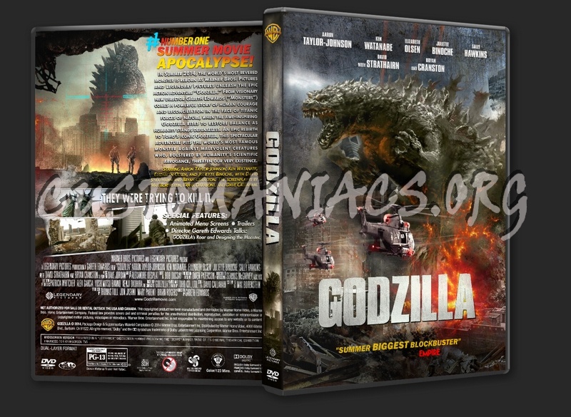 Godzilla (2014) dvd cover