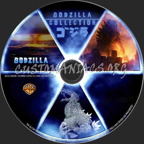 Godzilla dvd label