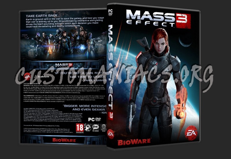 Mass Effect 3 (FemShep Version) dvd cover