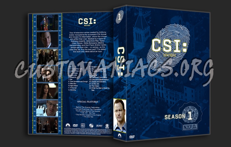 CSI New York dvd cover