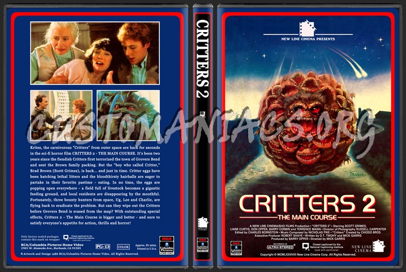 Critters 2 - The Main Course dvd cover