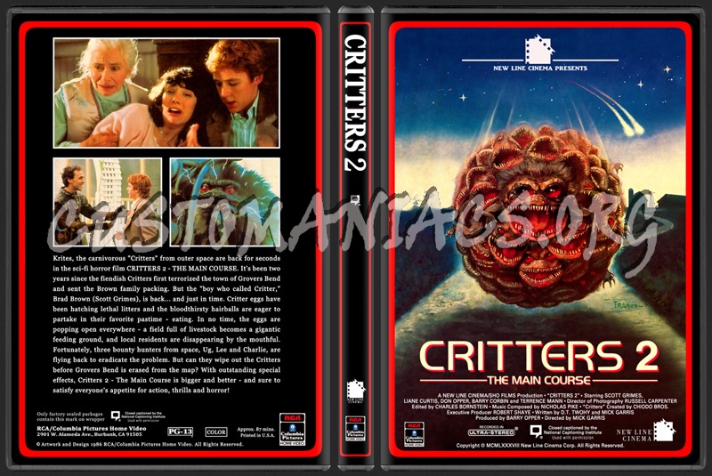 Critters 2 - The Main Course dvd cover
