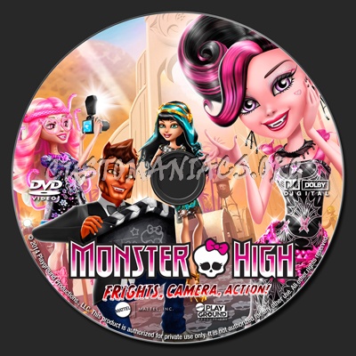Monster High: Frights Camera Action dvd label