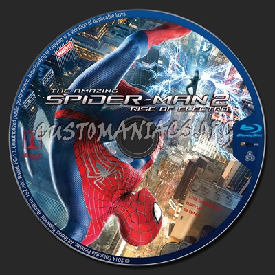 The Amazing Spider-man 2 blu-ray label