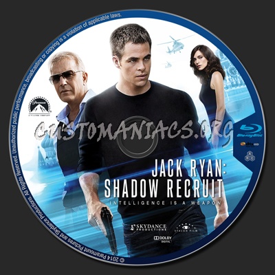 Jack Ryan: Shadow Recruit blu-ray label