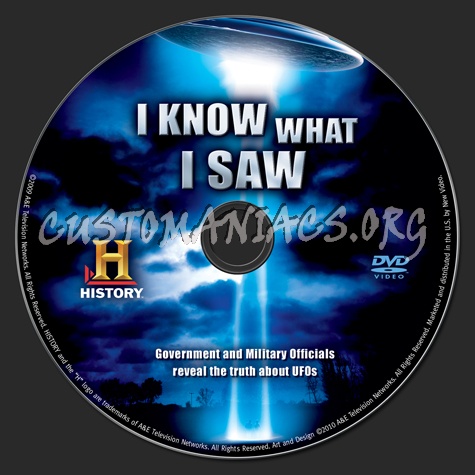 I Know What I Saw dvd label