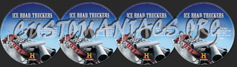 Ice Road Truckers Season 4 dvd label