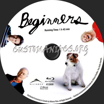 Beginners blu-ray label
