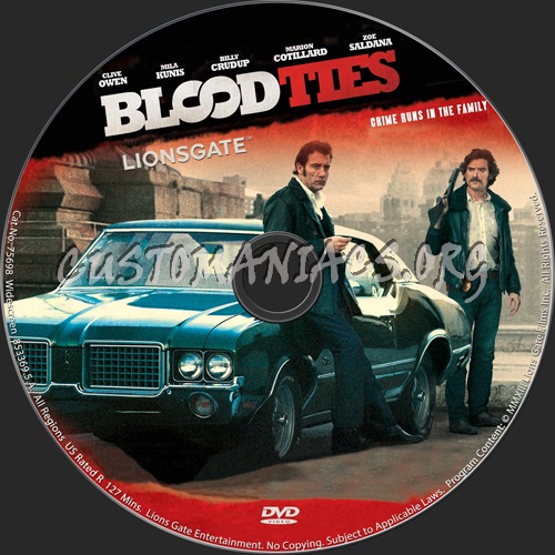 Blood Ties dvd label