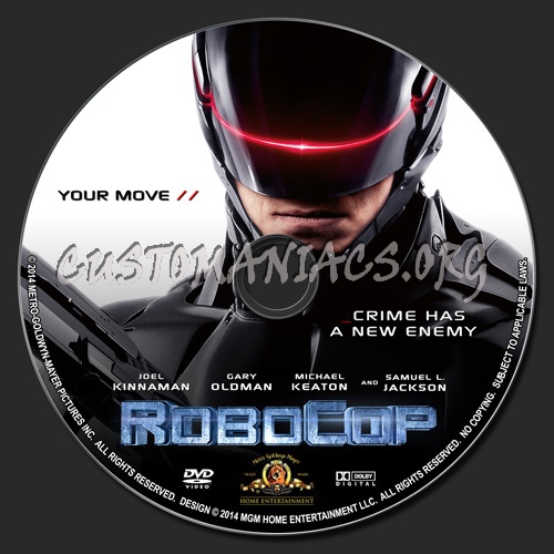 Robocop 2014 dvd label