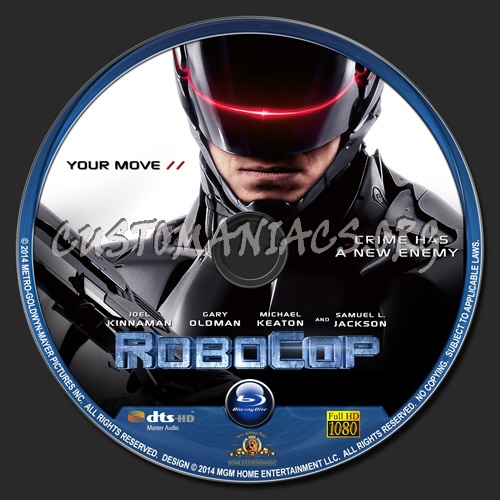 Robocop 2014 blu-ray label