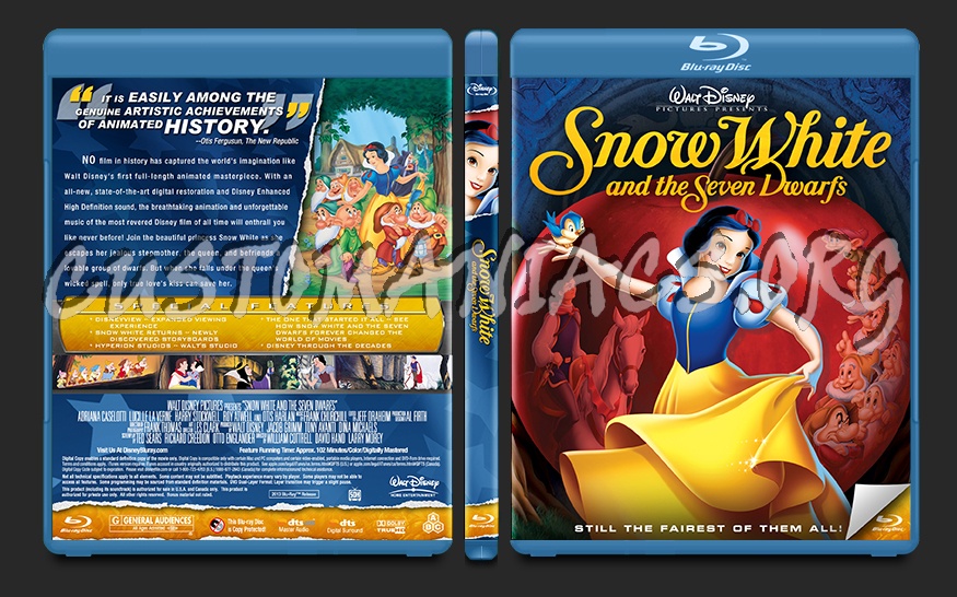 Snow White and the Seven Dwarfs blu-ray cover