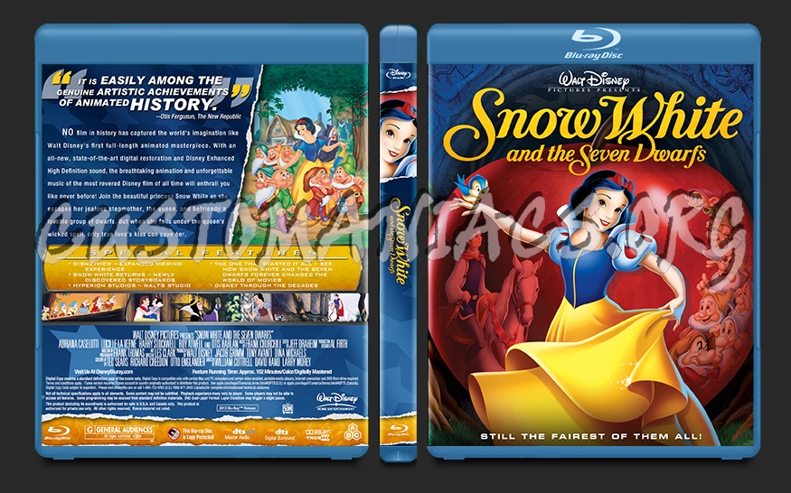 Snow White and the Seven Dwarfs blu-ray cover