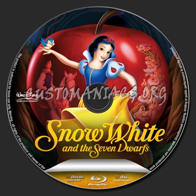 Snow White and the Seven Dwarfs blu-ray label