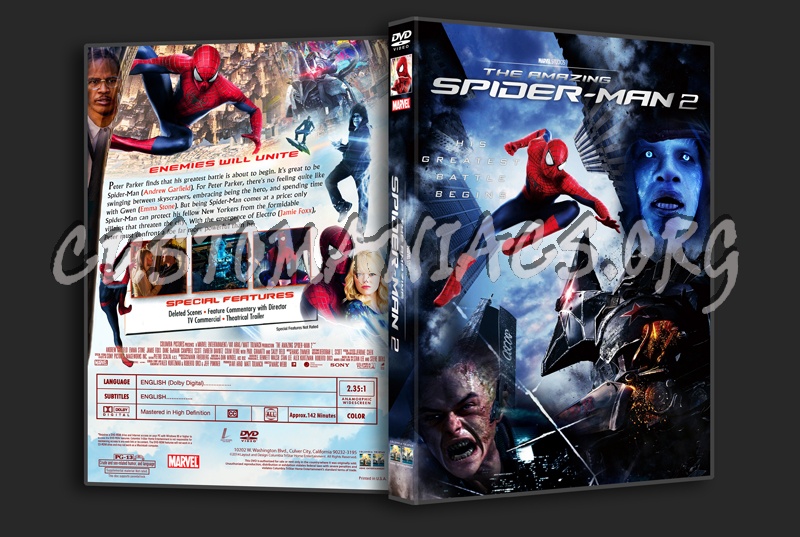 The Amazing Spider-Man 2 dvd cover