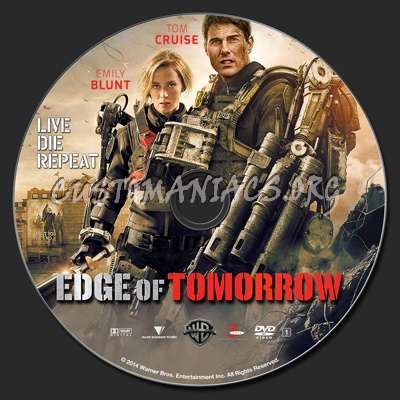 Edge Of Tomorrow dvd label