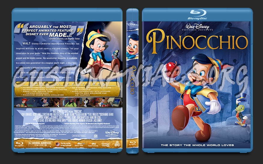 Pinocchio blu-ray cover
