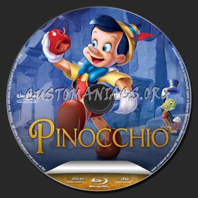 Pinocchio blu-ray label