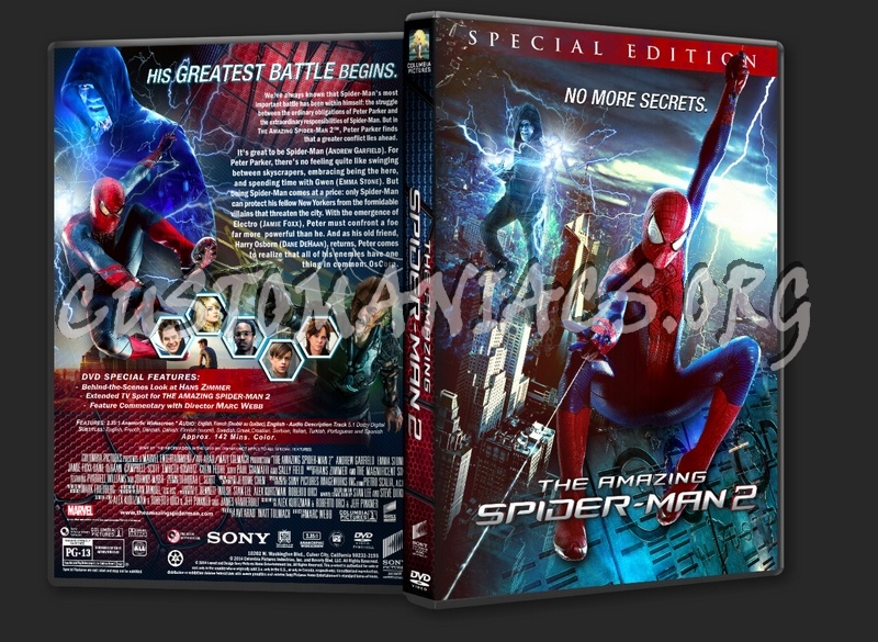 The Amazing Spider-Man 2 (2014) dvd cover