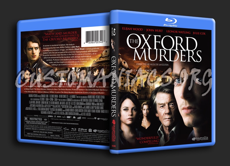 The Oxford Murders blu-ray cover