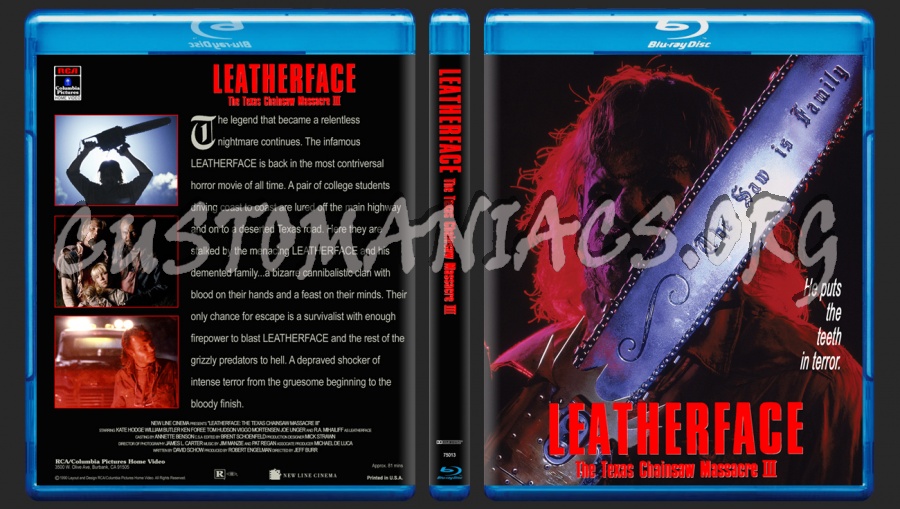 Leatherface: Texas Chainsaw Massacre III blu-ray cover