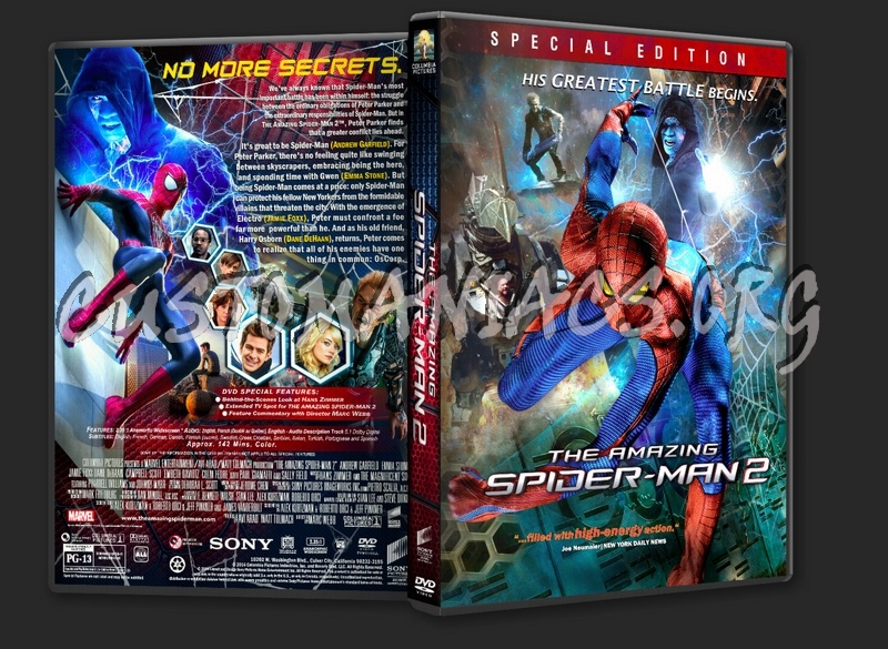 The Amazing Spider-Man 2 (2014) dvd cover