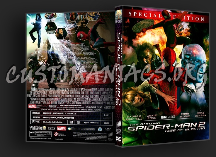 The Amazing Spider-Man 2 dvd cover