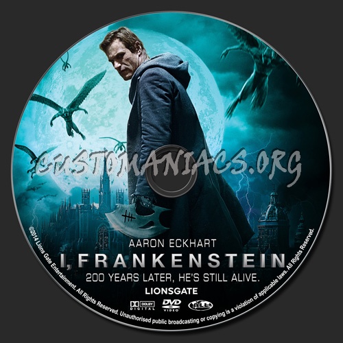 I, Frankenstein dvd label