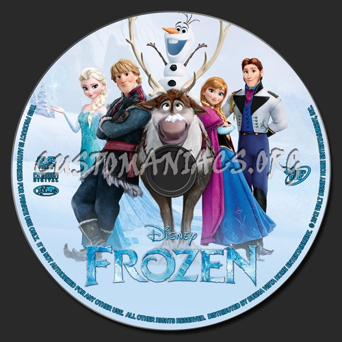 Frozen dvd label
