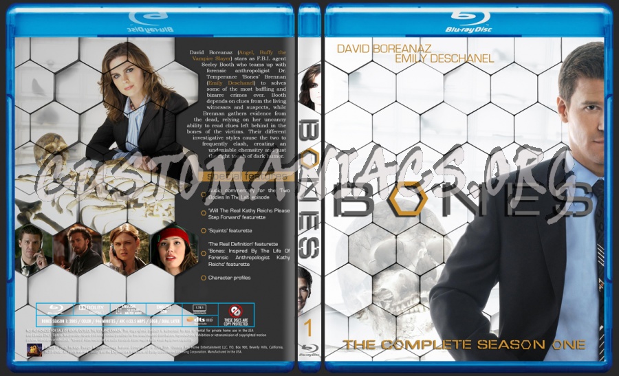 Bones Season 1 blu-ray cover