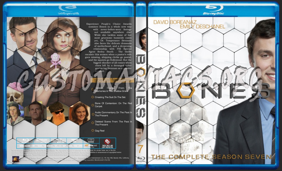 Bones Season 7 blu-ray cover