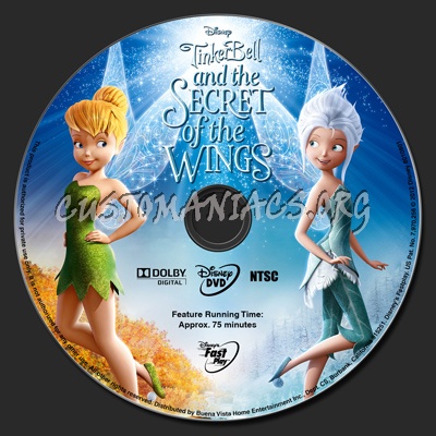 Secret of the Wings dvd label