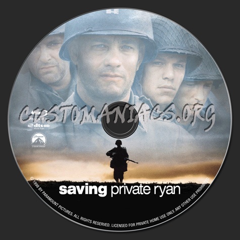 Saving Private Ryan blu-ray label