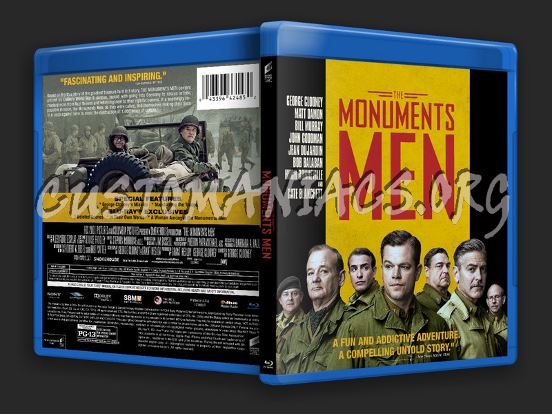 The Monuments Men blu-ray cover