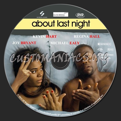 About Last Night (2014) dvd label