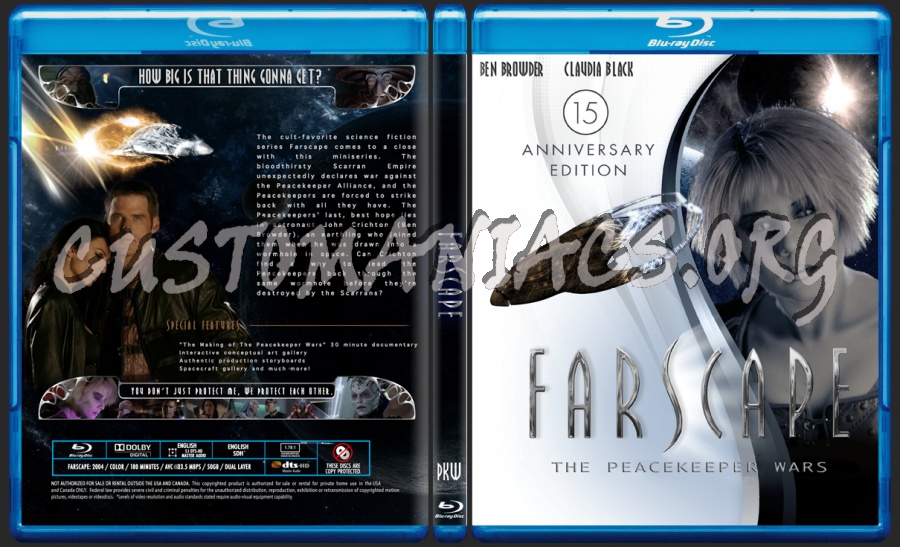 Farscape The Peacekeeper Wars blu-ray cover