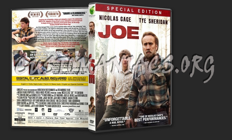 Joe (2013) dvd cover