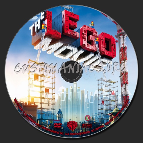 The Lego Movie dvd label