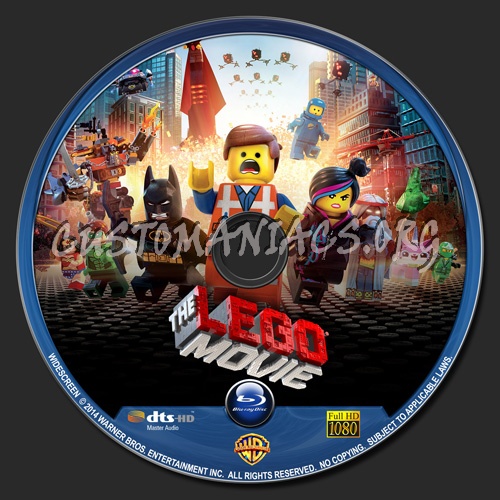 The Lego Movie blu-ray label