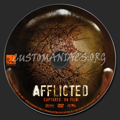 Afflicted dvd label